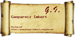 Gasparecz Imbert névjegykártya